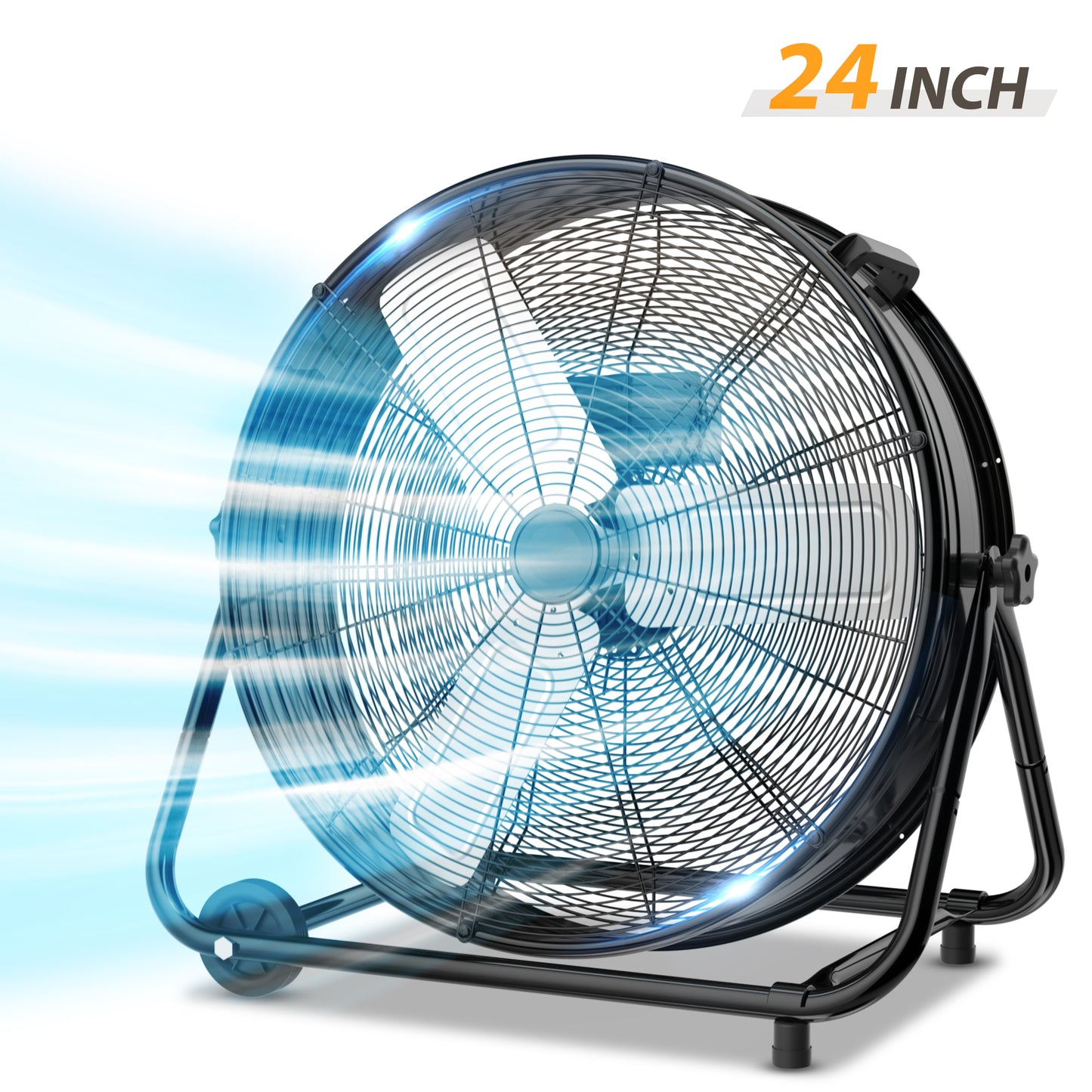 LifePlus 5620 CFM 320 Watt 120 Volt Exhaust Fan Black (#FGD-24T)