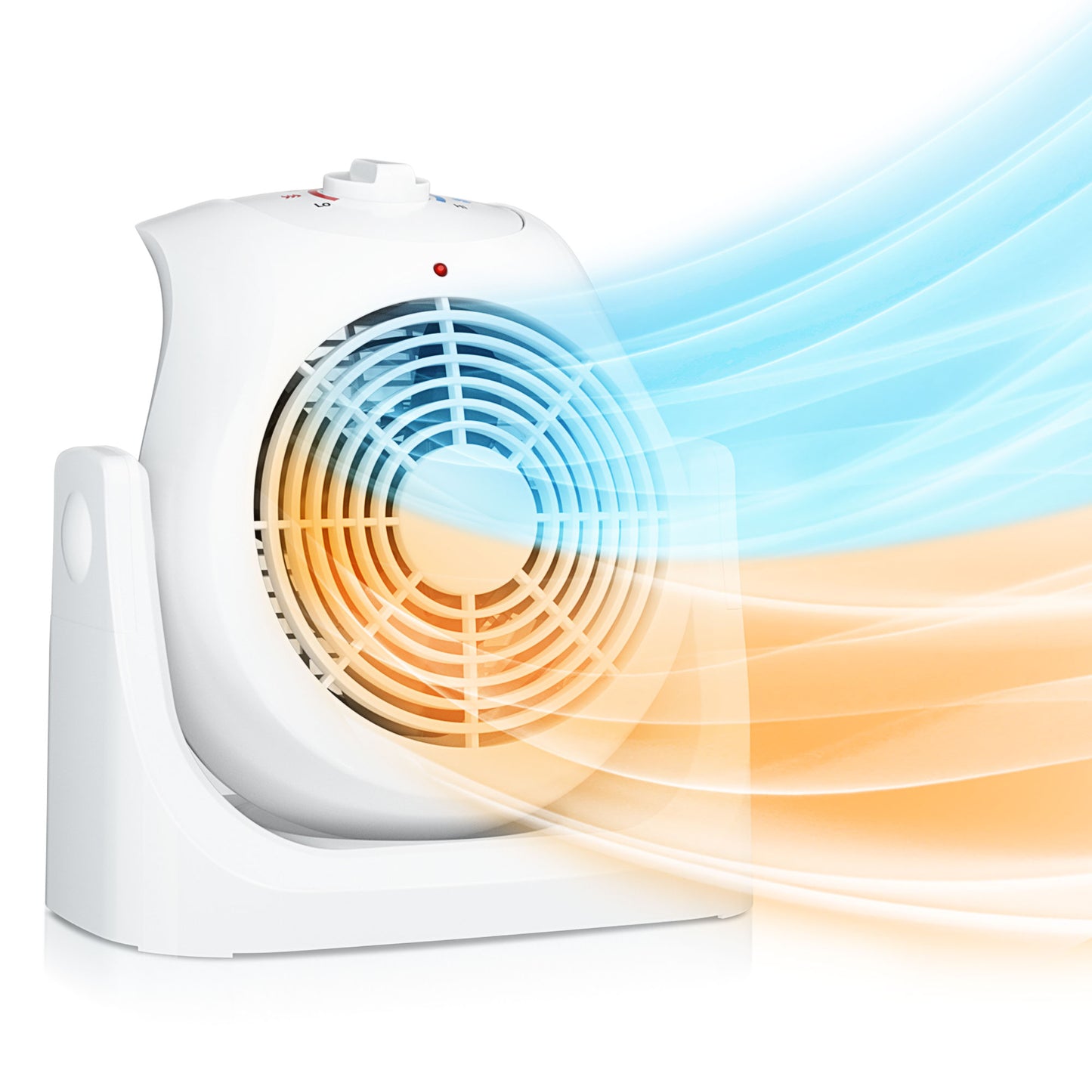 LifePlus 2-in-1 Space Heater & Fan – Energy Efficient with Overheat Protection White (#SFH-185T)