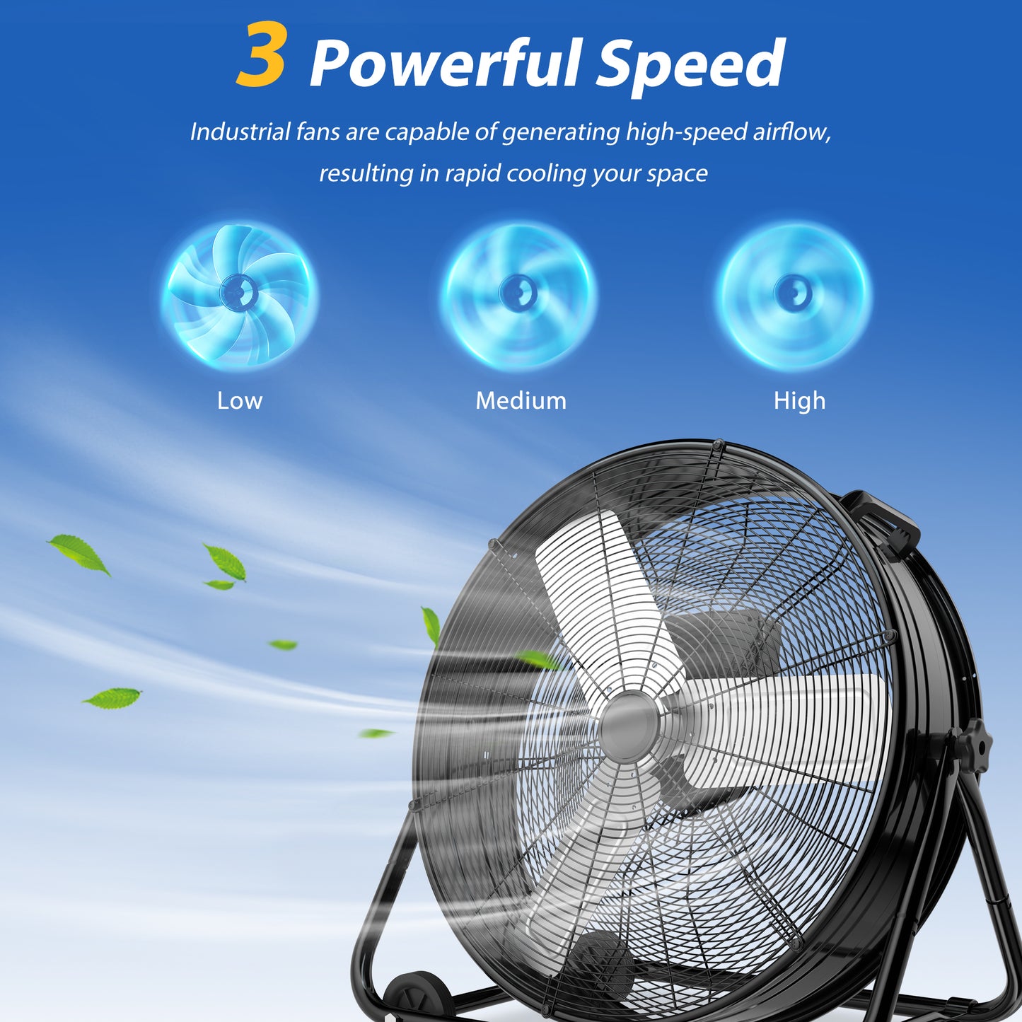 LifePlus 5620 CFM 320 Watt 120 Volt Exhaust Fan Black (#FGD-24T)