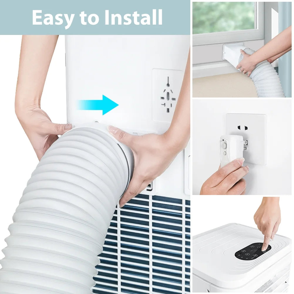 LifePlus Portable 6000BTU AC Unit & Dehumidifier with Remote (#NPLD1-06C/X1E)