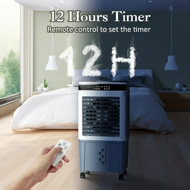 LifePlus 40L Portable Evaporative Cooler & Humidifier – 3600 CFM Powerful Cooling (#JH-370Y)