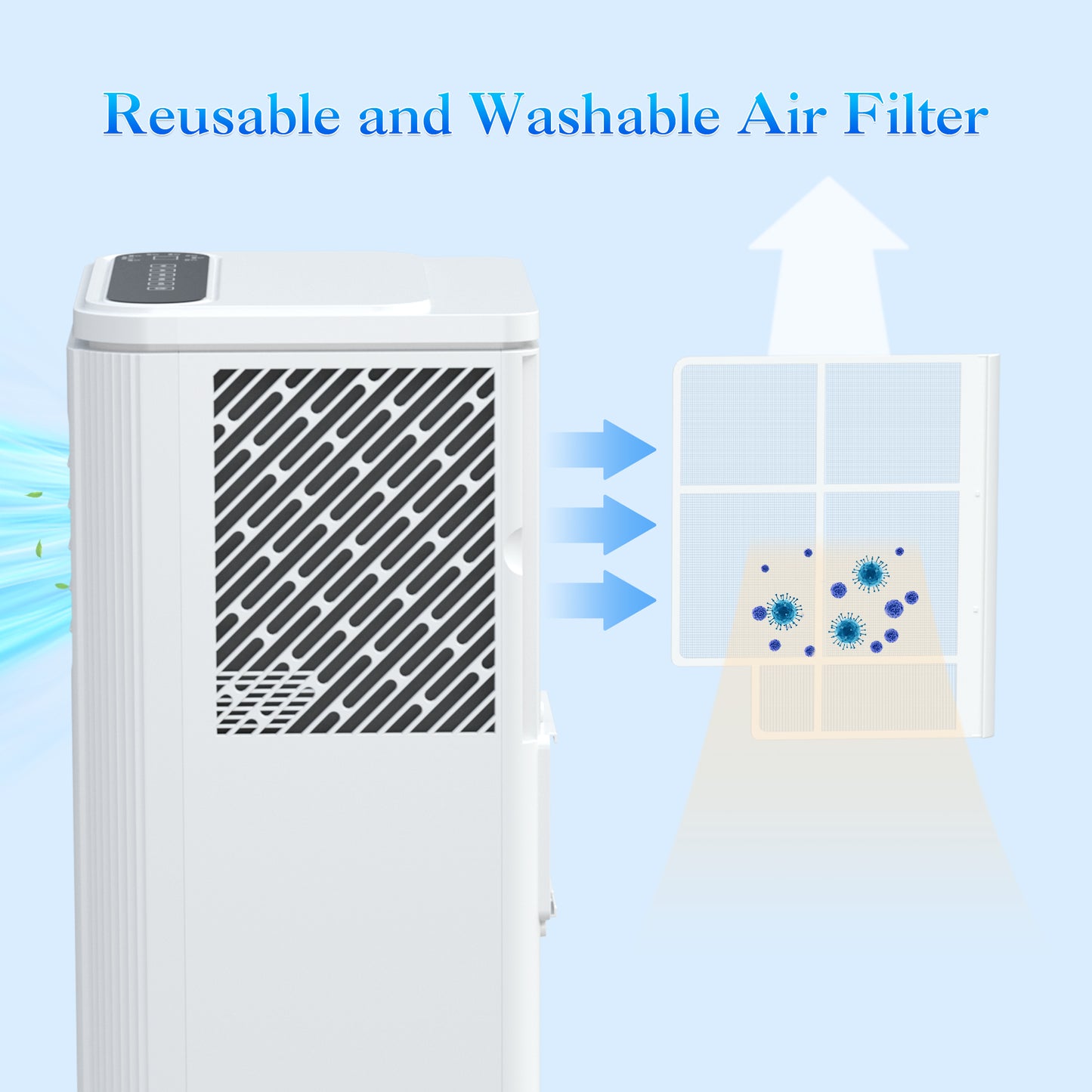 LifePlus Portable 5000BTU AC & Dehumidifier with Remote – Compact & Efficient (#18KBTU)
